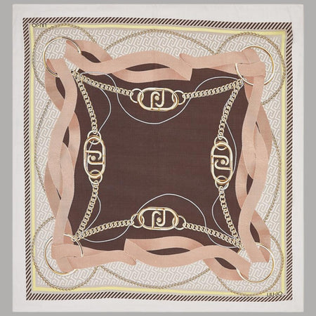 Foulard Liu Jo Stampa Nastri 120x120 in Busta Regalo