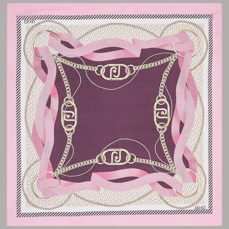 Foulard Liu Jo Stampa Nastri 120x120 in Busta Regalo