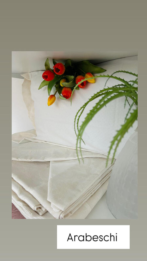 Copriletto + Lenzuolo Matrimoniale Alexander Tuscany Home Arabeschi – Jacquard 260x260 cm