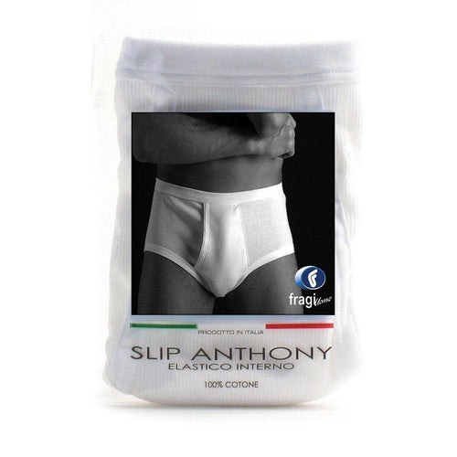 Fragi Slip da Uomo Classico Aperto Avanti a Costine Anthony S76 - Passarelli Biancheria