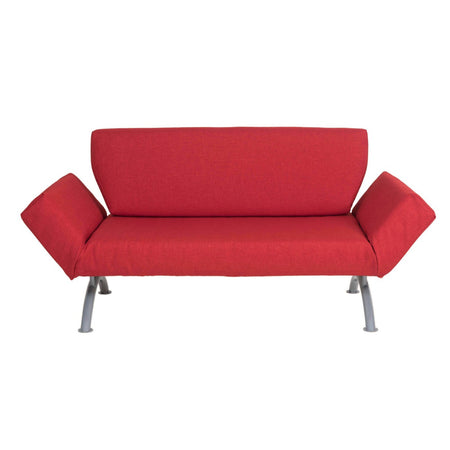 Divano letto trasformabile 2 Posti "Plutone" a cricchetto con materasso "Made in Italy"