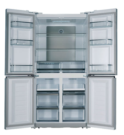 Frigo grf ca91832bg vetro nero 4 porte americano classe classe energetica e inverter total no-frost 564 litri