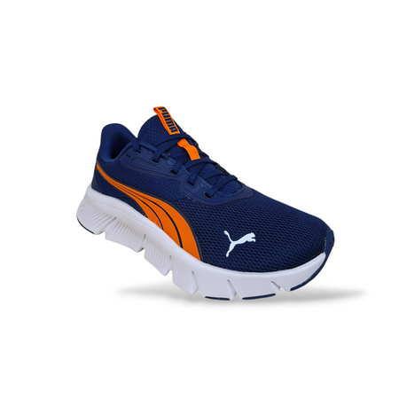 Scarpe sneakers Bambini e ragazzi PUMA flexfocus moder 401517 blue-arancione laccio