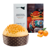 Tesori di sicilia panettone artigianale ai mandarini 1kg, scatola siciliana a donna elisabetta panettone a lievitazione naturale, idea regalo natale