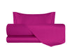 Completo Letto in Raso di puro cotone FUCSIA