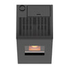 Stufa a pellet 11 kw ventilata Futura per ambienti moderni h 101 cm