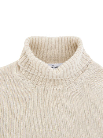 Gran Sasso Maglione Dolcevita Beige in Lana da uomo