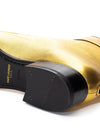 Saint Laurent Ankle Boot Oro in Pelle da donna
