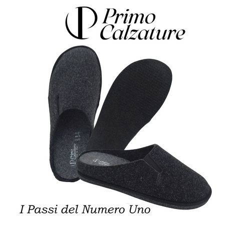 Primo Calzature Ottime Pantofole Chiuse da Uomo, Ciabatte Invernali per Casa, Soletta in Memory Foam, Plantare Estraibile, 100% Made in Italy