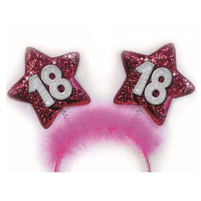 2951-02 CERCHIETTO DELUXE RICORRENZA 18 ANNI STELLINE GLITTER