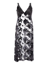 Lardini Abito Lungo in Tulle con Stampa Fiori Velvet da donna