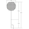 GALIX Decorazione in metallo a energia solare - Design retrò