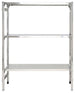 Scaffale per settore alimentare in acciaio inox con piani ad incastro cm. 140x50x150h