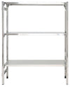 Scaffale inox ad incastro a norma HACCP per ristoranti cucine mense cm. 140x60x150h