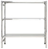 SCAFFALATURA inox a gancio per stoccaggio cibi e alimenti freschi cm. 200x50x150h