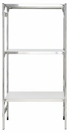 SCAFFALATURA acciaio inox per ristoranti e cucine con piani lisci ad incastro cm. 60x50x150h