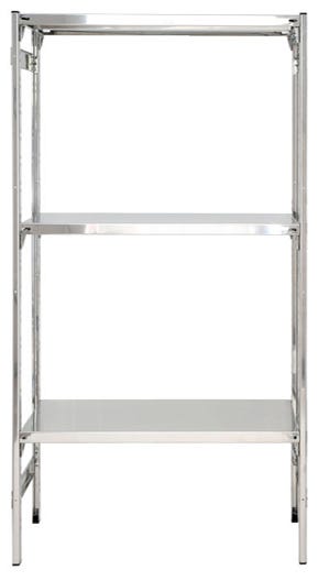 SCAFFALATURA acciaio inox ad incastro a gancio cm. 70x30x150h