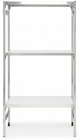 Scaffale inox per alimenti a piani ad incastro cm. 70x60x150h