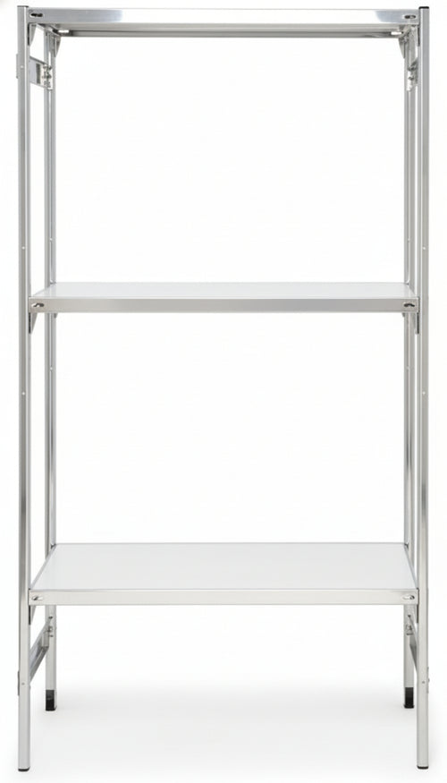 Scaffale inox per alimenti a piani ad incastro cm. 70x60x150h