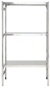 SCAFFALATURA lineare in acciaio inox per alimenti cm. 80x30x150h