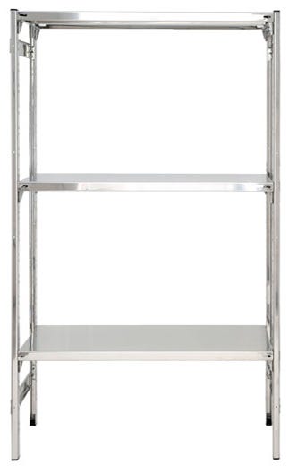 SCAFFALATURA acciaio inox ad incastro per settore alimentare cm. 90x30x150h