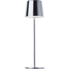 Lampada da tavolo da esterno - BRILLIANT - XAANA - Ricaricabile - Cromo - LED - 2W - 160lm - CCT - DIM - USB - IP44