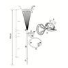 Decorazione luminosa solare GALIX G4435 - Forma bouquet - 8 LED - H69cm