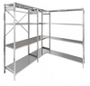 Scaffale liscio e linerare in acciaio inox cm. 120x60x200h