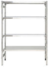 Scaffalatura in acciaio inox a gancio cm. 130x60x200h