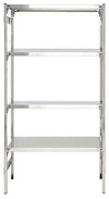 Scaffalatura per alimenti e cibi freschi in acciaio inox cm. 80x60x200h