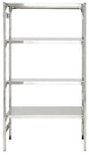 Scaffale in acciaio inox a ganci cm. 90x50x200h