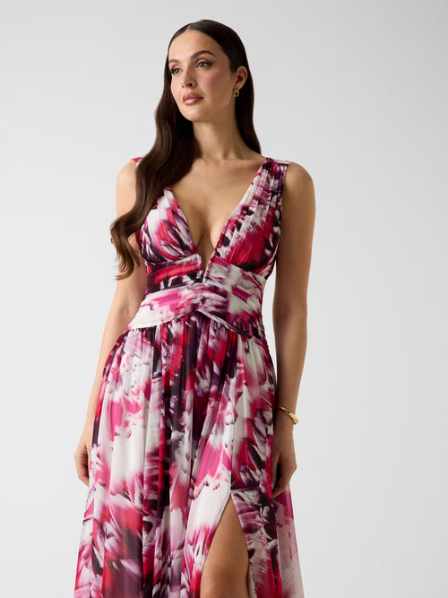 Abito marciano by guess ADELA V NECK LONG DRESS