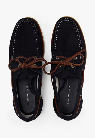 Tommy Hilfiger MOCASSINO TH BOAT SHOE CORE SUEDE da uomo