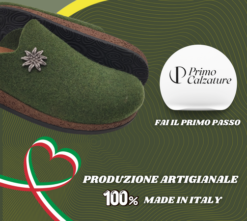 Originali Zoccoli Alpini, Ciabatte Uomo e Donna Invernali, Calde Sabot Tirolesi in Lana Cotta, 100% Made in Italy