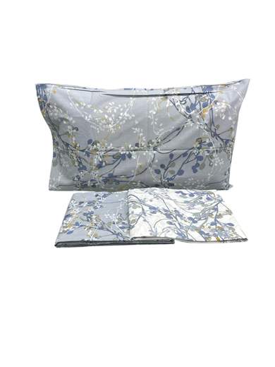 Completo Lenzuola Matrimoniale Via Roma Maè Queen – Percalle di Cotone 100% con Stampa Digitale 3D Made in Italy