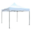 LEVIS - gazebo pieghevole e richiudibile completo di sacca protettiva 3x3 in alluminio Bianco