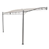 PEGASUS - pergola da giardino addossata 3,5x2,5 in metallo Antracite