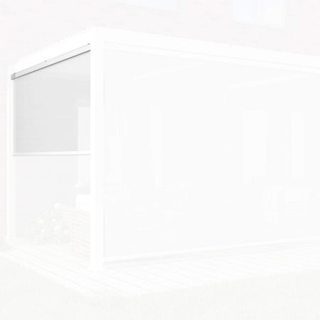 NIMBUS - parete laterale da 3 m per pergola Bianco