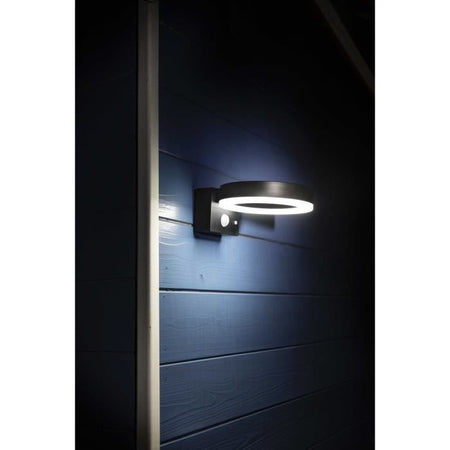 Paletto solare - GALIX - G4590B - Molto luminoso - Acciaio inox (opzione applique) con rilevatore - H50 cm - 1000 Lumen