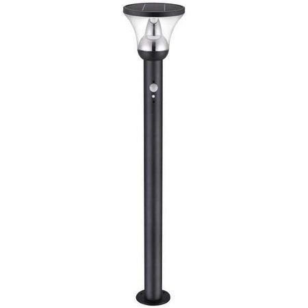 Lampione solare - GALIX - G4595C - Molto luminoso - Acciaio inox con rilevatore - H93 cm - 1000 Lumen
