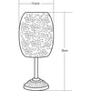 Lanterna solare - GALIX - G2003 - Metallo ramato - LED bianco 10 lumen - H35 cm