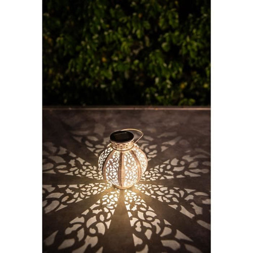 Lanterna in metallo vintage beige 10 lumens h17cm - galix