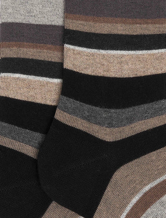 Gallo calze donna corto riga multicolor