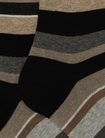 Gallo calze uomo lungo righe multicolor