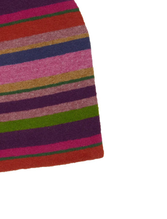 Gallo Calotta unisex pile righe multicolor cappello uomo / cappello donna