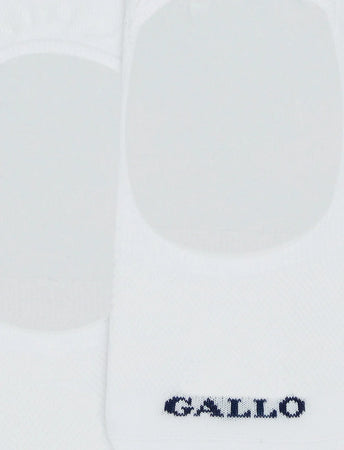 Gallo Solette accollate uomo cotone bianco tinta unita