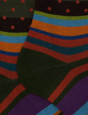 Gallo calze uomo lungo fantasia mix multicolor