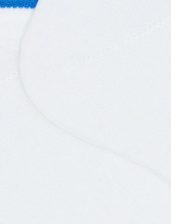 Gallo Sneakers donna cotone tinta unita bianco calza donna