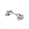 Gancio Fermaporte Inox Mm.100