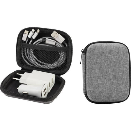 Kit da viaggio - GAO - 3 in 1 - Cavo da 1 m, caricabatteria da muro e da auto